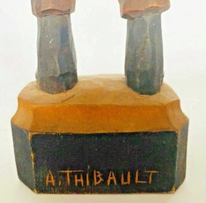 Adalbert Thibault. Signed with a chisel.
