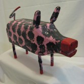 Black and Pink Pig - J.M.Poirier