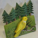 Yellow Bird and Trees - Charlie Poirier